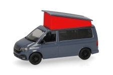 Herpa 096805-005 - H0 - VW T6.1 California - grau/rot